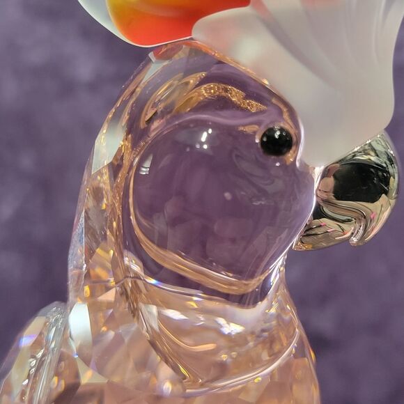 Swarovski Crystal Pink Cockatoo Figurine Cryatal Paradise Birx Collection - Picture 15 of 16